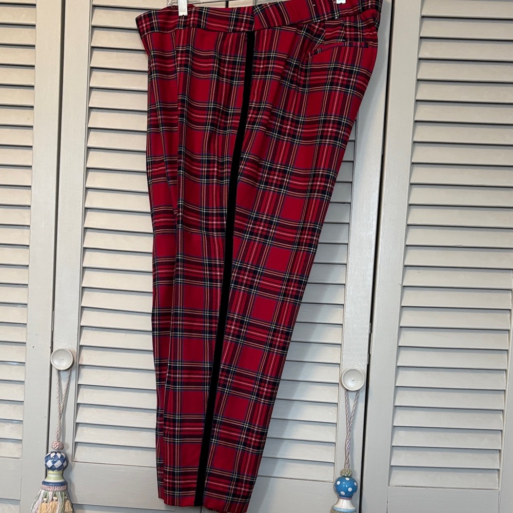 Talbots Red Plaid Women's 20WP Pants